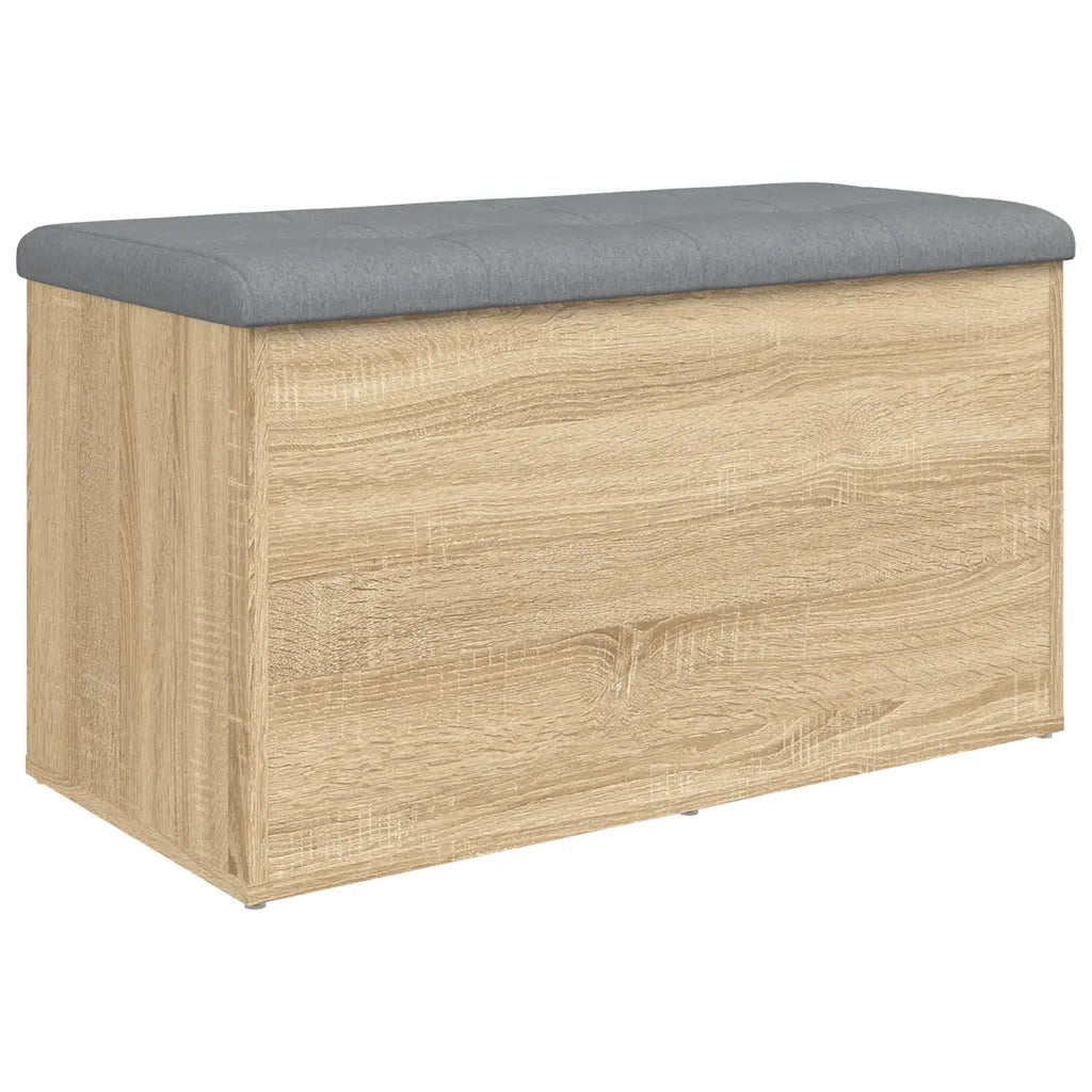 Panca contenitore in rovere Sonoma 82x42x45 cm in legno ingegnerizzato 835049