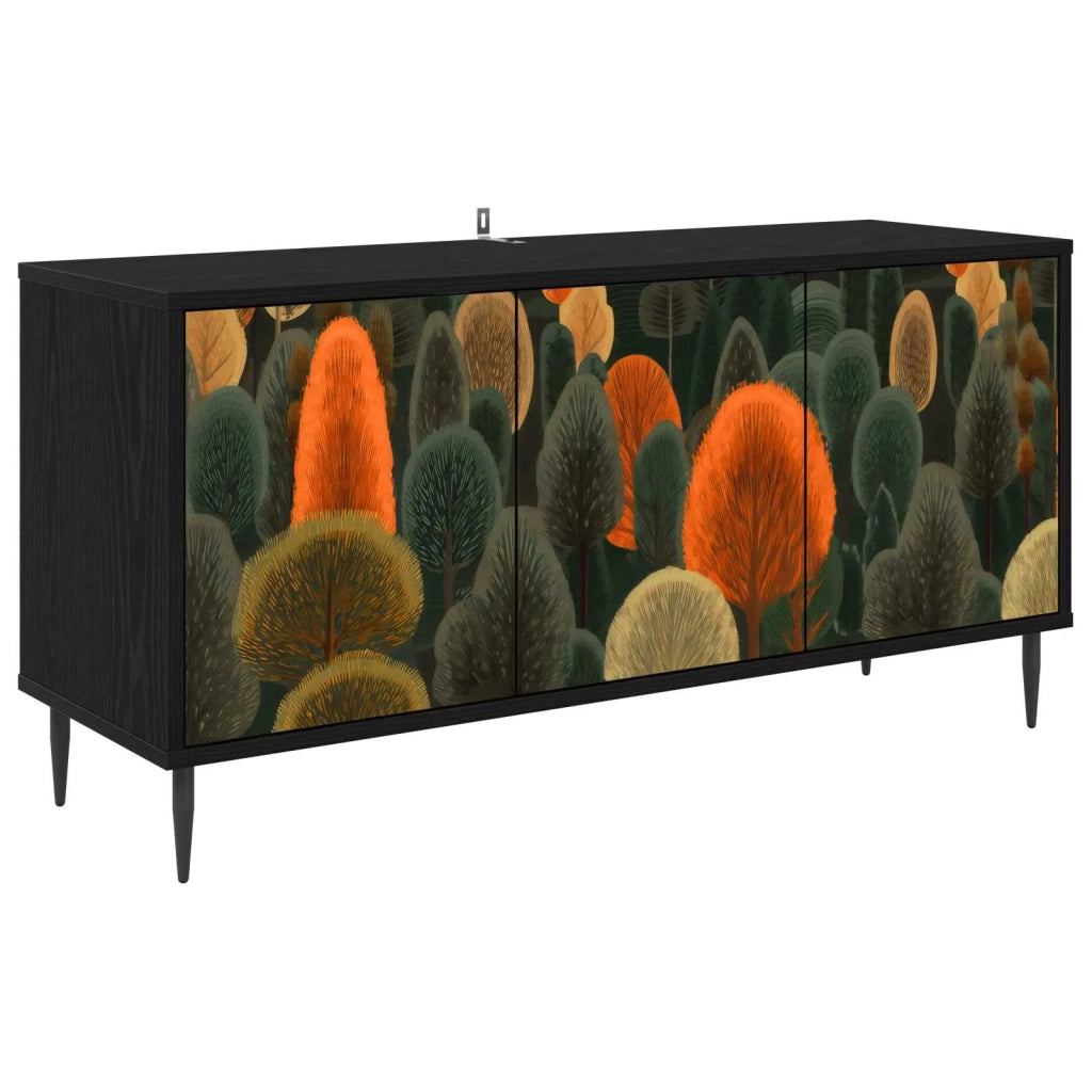 Mobile TV ZAANDAM 102 x 33 x 51 cm Rovere Nero 8007100