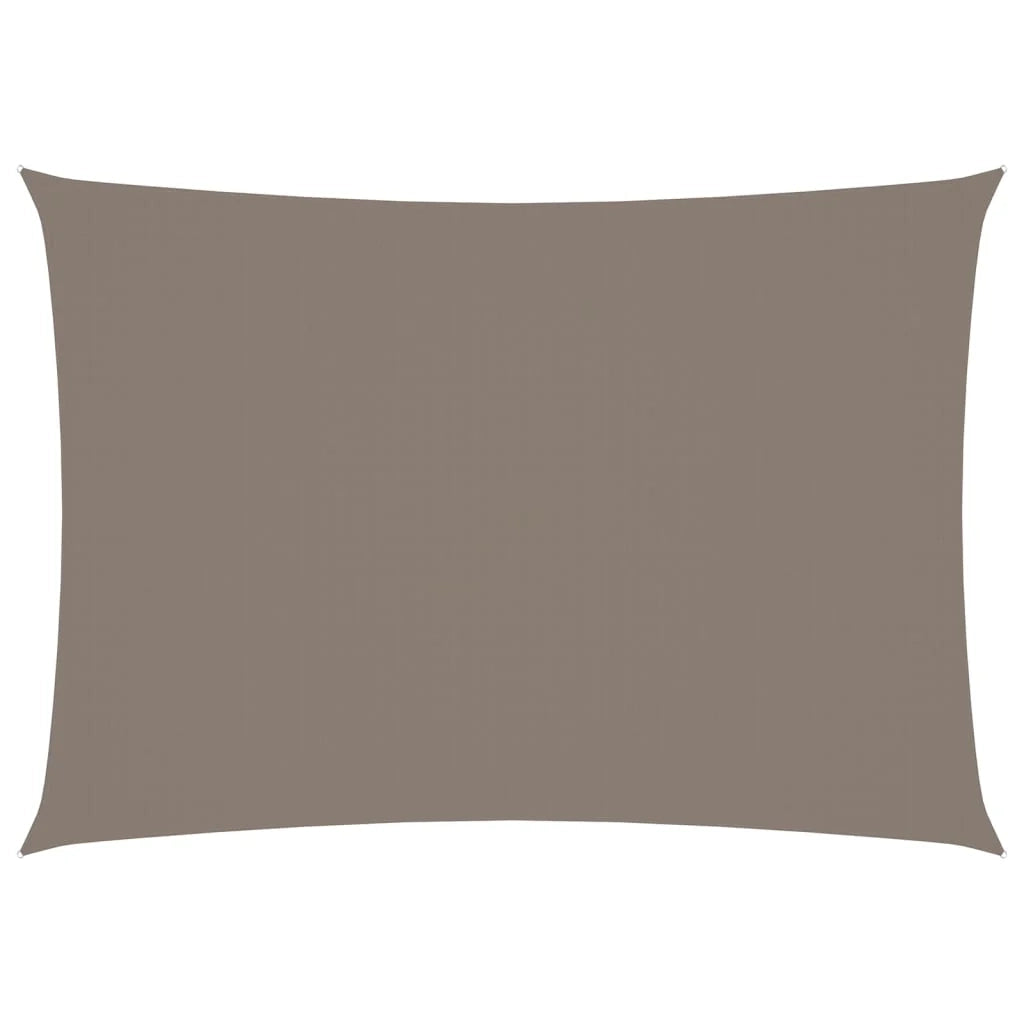Vela ombreggiante/ombrellone rettangolare 3 x 5 m in tessuto Oxford color tortora 02_0009683