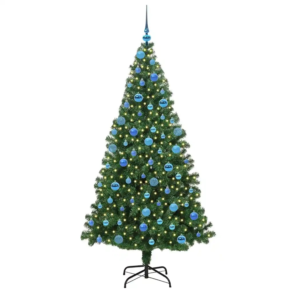 Albero di Natale artificiale con 300 LED Verde 180 cm 3396920
