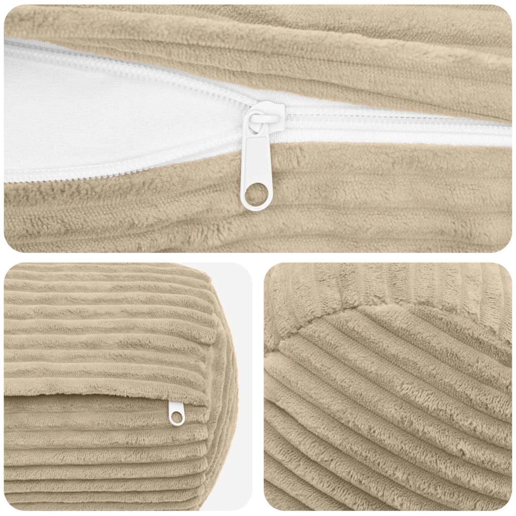Federa 2 pcs HEERLEN Tortora Ø 15 x 40 cm corduroy 923263