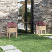 Fioriere da Giardino 2 pz 50x50x70 cm in Legno Massello di Pino 810800