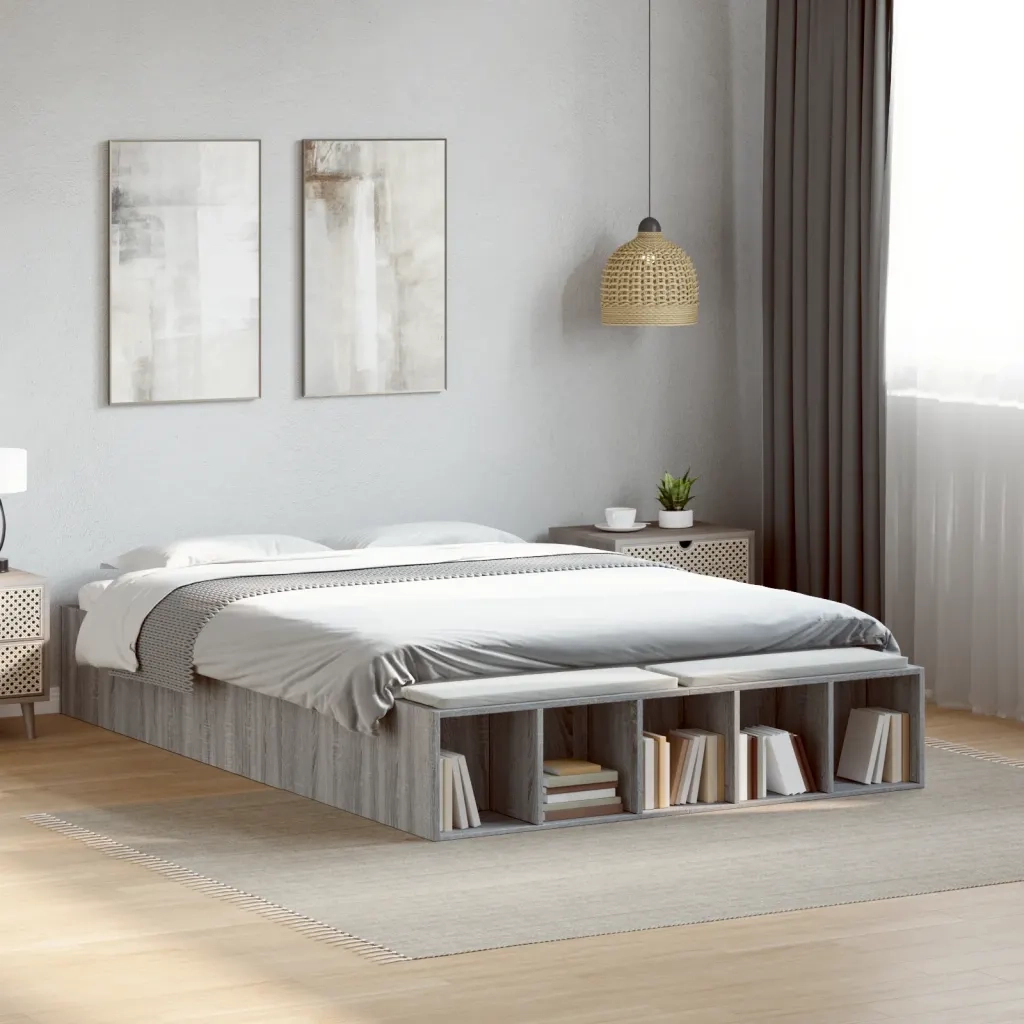 Giroletto Grigio Sonoma 140x190 cm in Legno Multistrato