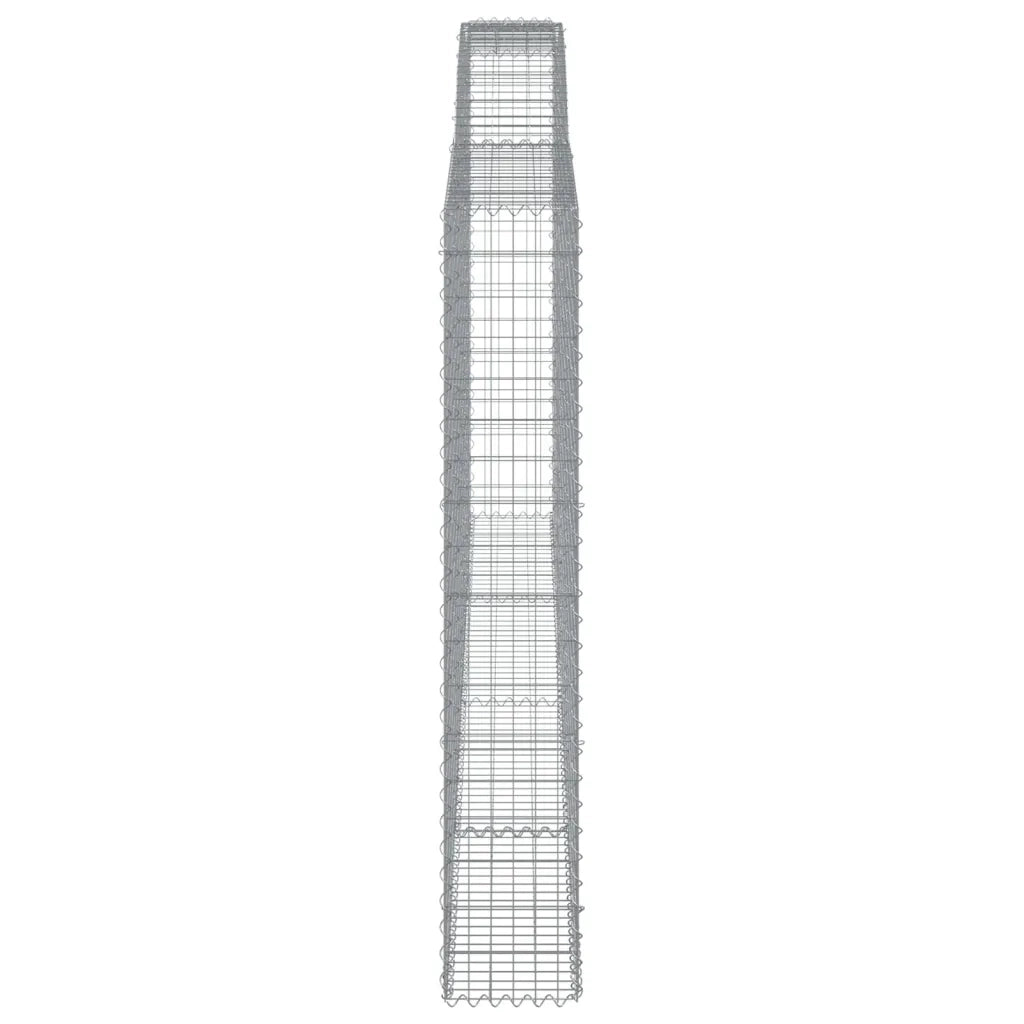 Cesti Gabbioni ad Arco 5 pz 400x30x180/200 cm Ferro Zincato 3146921