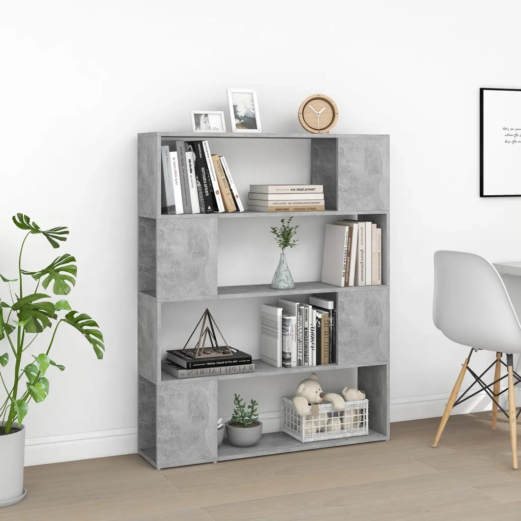 Libreria/Divisorio Grigio Cemento 100x24x124 cm 809192