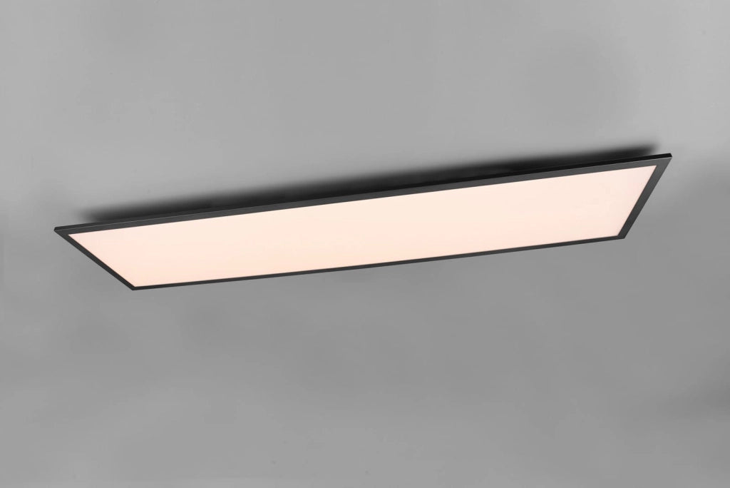 Plafoniera RL Gamma LED 33W rettangolare nera CCT 2700-6000K