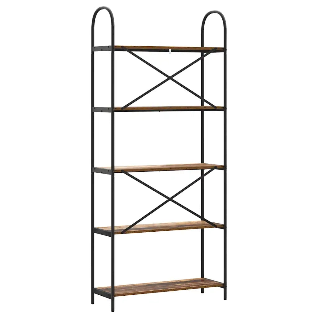 Libreria-Scaffale per Libri-Mobile di Stoccaggio Legno vecchio 80 x 30 x 183 cm Legno multistrato 936717