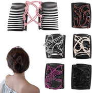 Accessori per capelli - 6 pezzi - Adattabili - Elastici - Per capelli spessi/crini - Adatti a diversi tipi di capelli - Clip per capelli