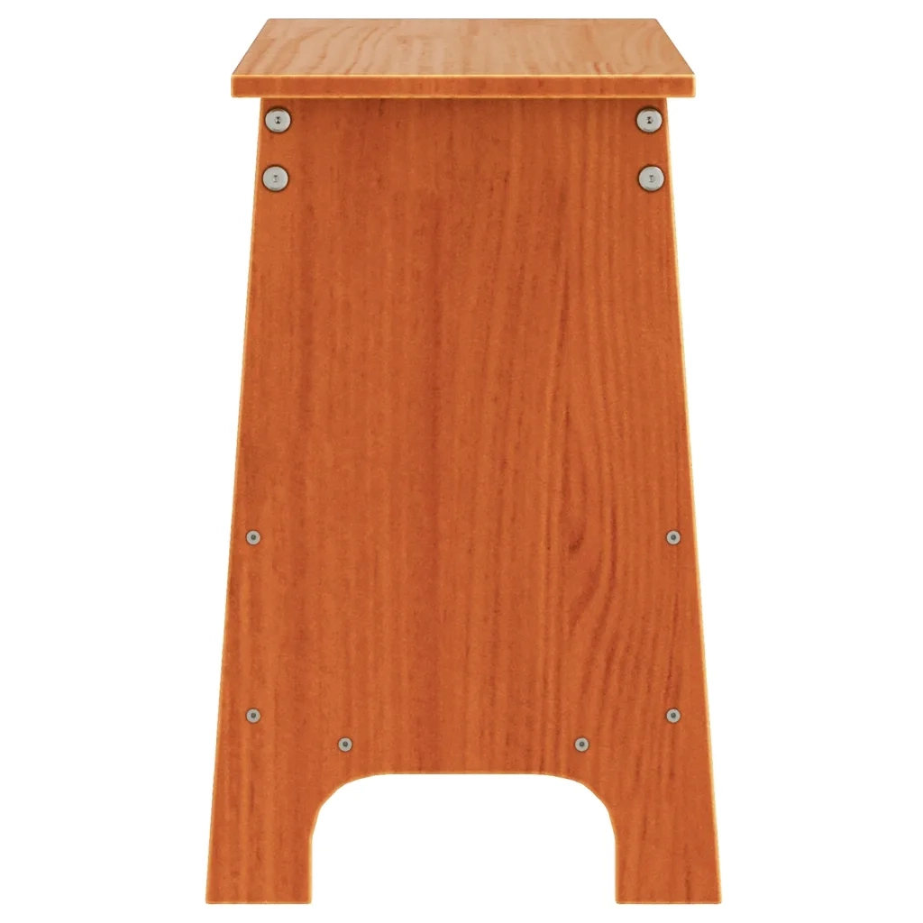 Panca da Ingresso Marrone Cera 60x28x45 cm Legno Massello Pino 837387