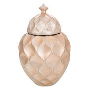 Vaso in ceramica dorata 30,5x30,5x47h