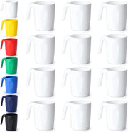 Set di tazze in cellulosa da 12 pezzi - Resistenti alle urti, riutilizzabili, leggere - Adatti per viaggi - Tazze per caffè espresso - Resistenti al microonde e al lavastoviglie