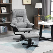 POLTRONA girevole reclinabile 78x82,5x109 cm grigio