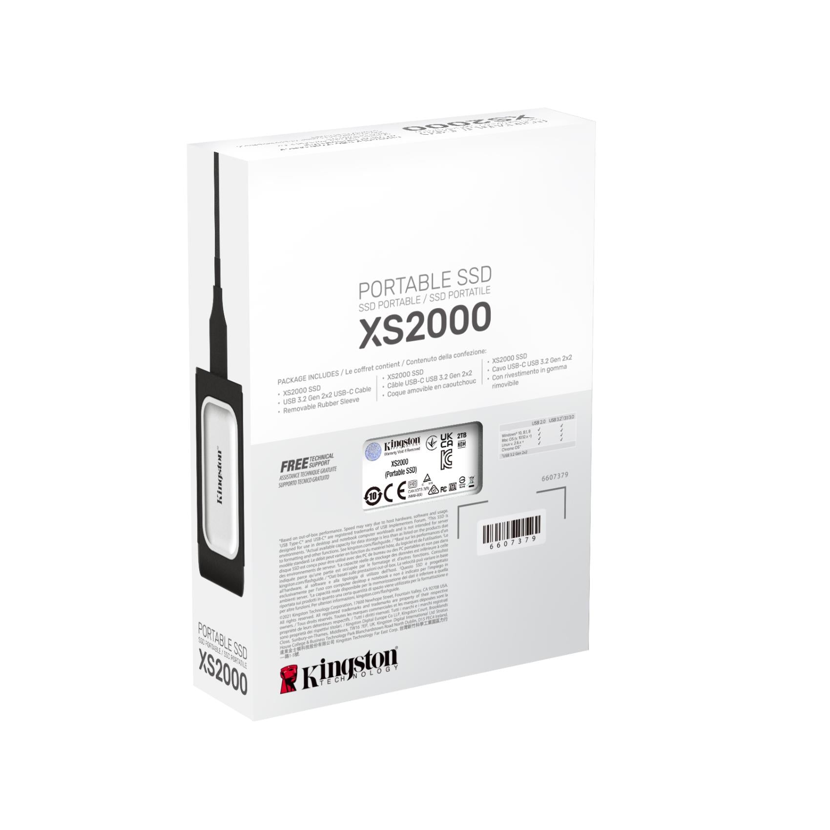 Kingston technology 2000g ssd portatile xs2000 - SXS2000/2000G