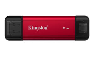 Ssd esterno 2000gb(2tb) portable usb+usb-c spsd/2tb kingston read:1050mb/s - write:950mb/s