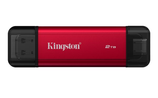 Ssd esterno 2000gb(2tb) portable usb+usb-c spsd/2tb kingston read:1050mb/s - write:950mb/s