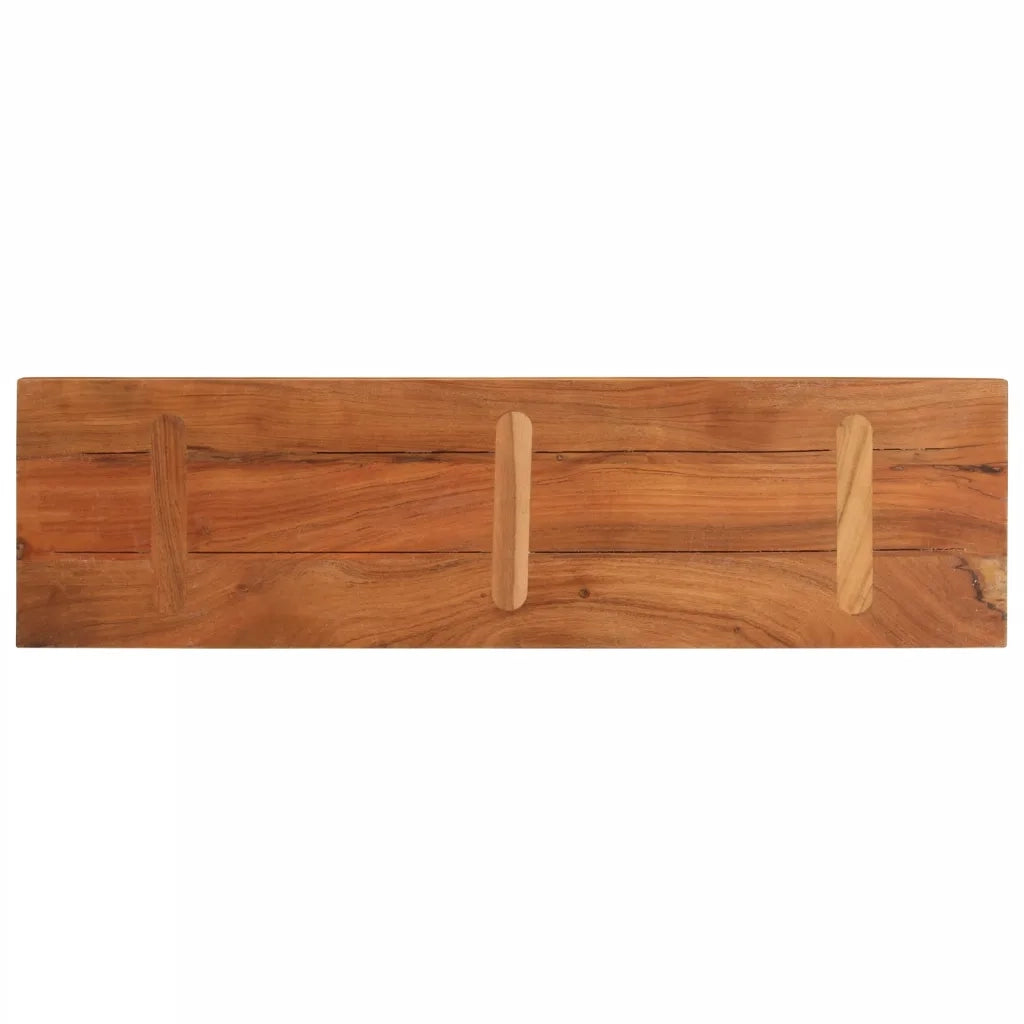 Piano Tavolo 100x20x3,8 cm Rettangolare Legno Massello Acacia 370949