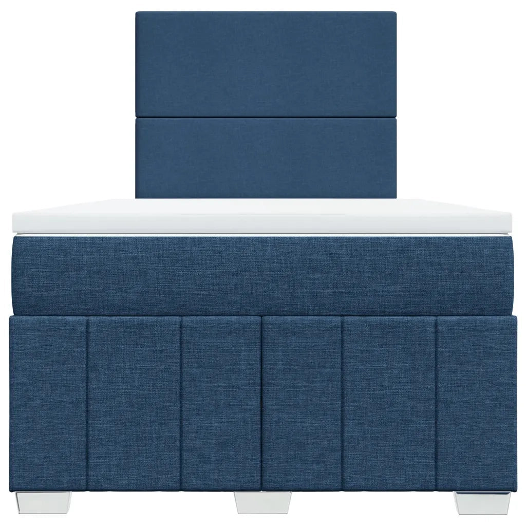 Giroletto a Molle con Materasso Blu 120x200 cm in Tessuto 3291634