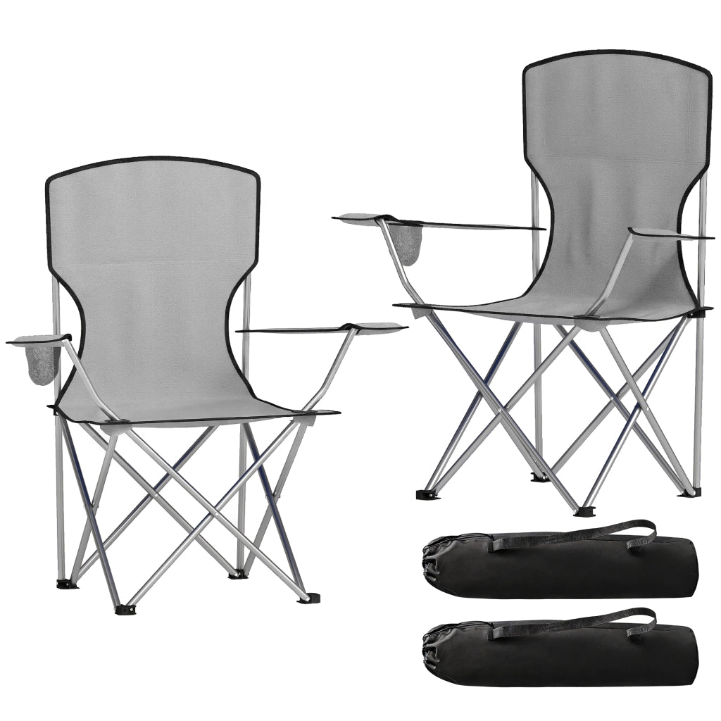 Sedia da Pranzo con Schienale Alto ¨C Zephmum ¨C Grigio, Metallo, Tessuto