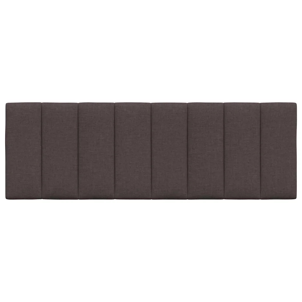 Cuscino Testiera Hanko Marrone Scuro 140 cm in Tessuto 4019166