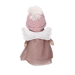 Angelo tessuto rosa cm 17x13xh28