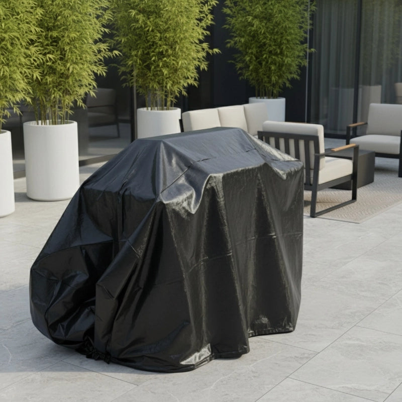 Copertura barbecue rettangolare TITANIUMÂ® Nero - 130 x 70 x 100 cm