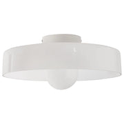 Lampada da soffitto con paralume in vetro bianco Apparecchio di illuminazione ad incasso per soffitti bassi