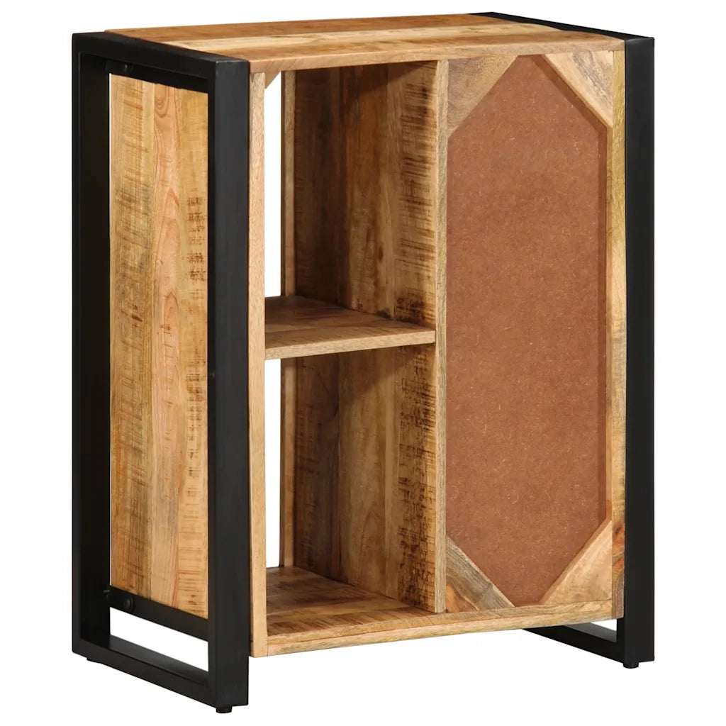 Credenza-Buffet-Armadio da cucina 55x35x70 cm in Legno Massello di Mango Grezzo 778270