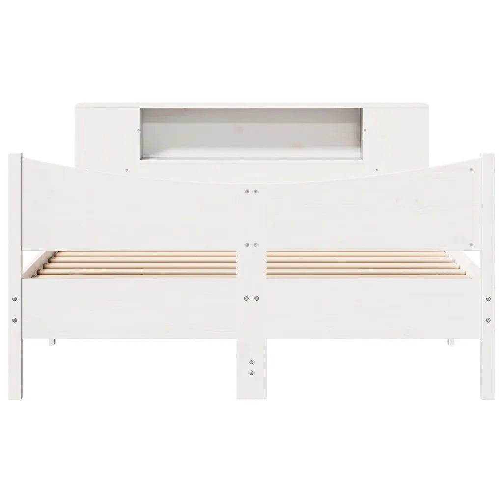 Giroletto senza Materasso Bianco 160x200 cm Legno Massello Pino