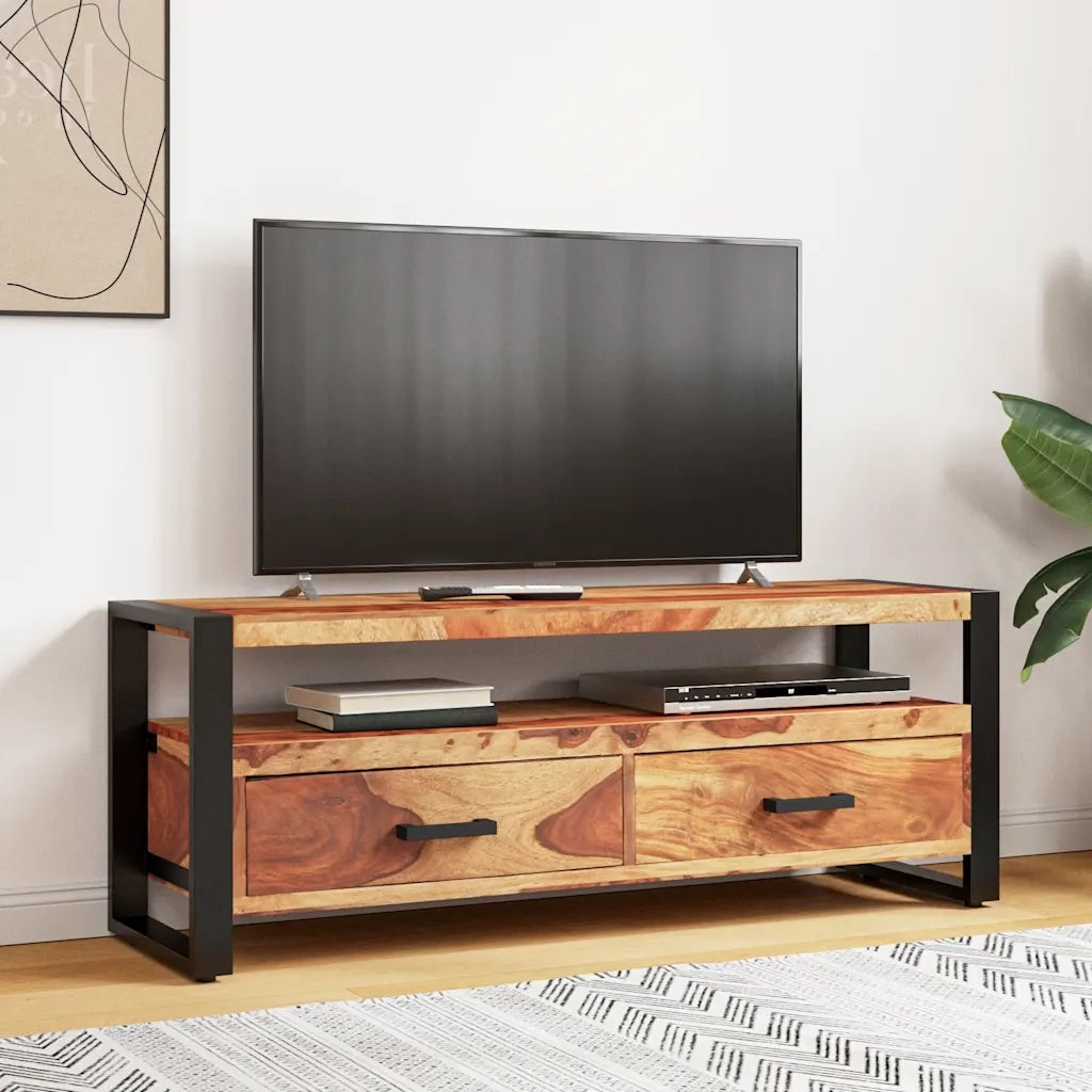 Mobile Porta TV 120x35x45 cm Legno Massello di Sheesham
