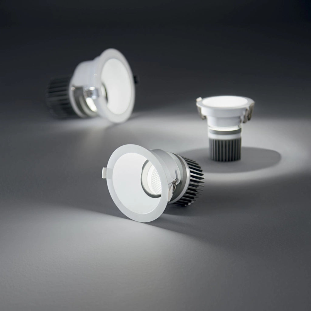 INCASSO LED ELITE BIANCO 20W 2600LM CCT 2700K / 3200K / 4000K IN ALLUMINIO
