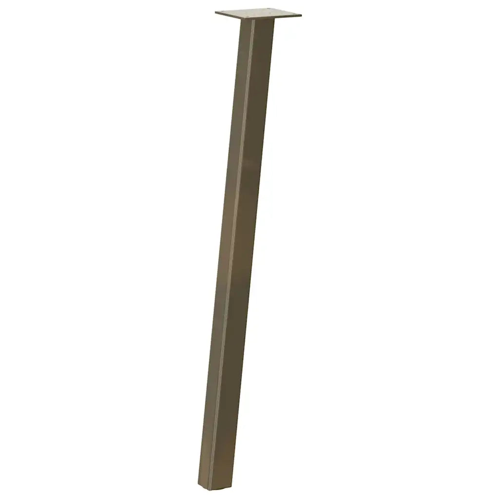 Gambe per tavolo consolle 4 pz in acciaio naturale 72 cm Acciaio 4012495