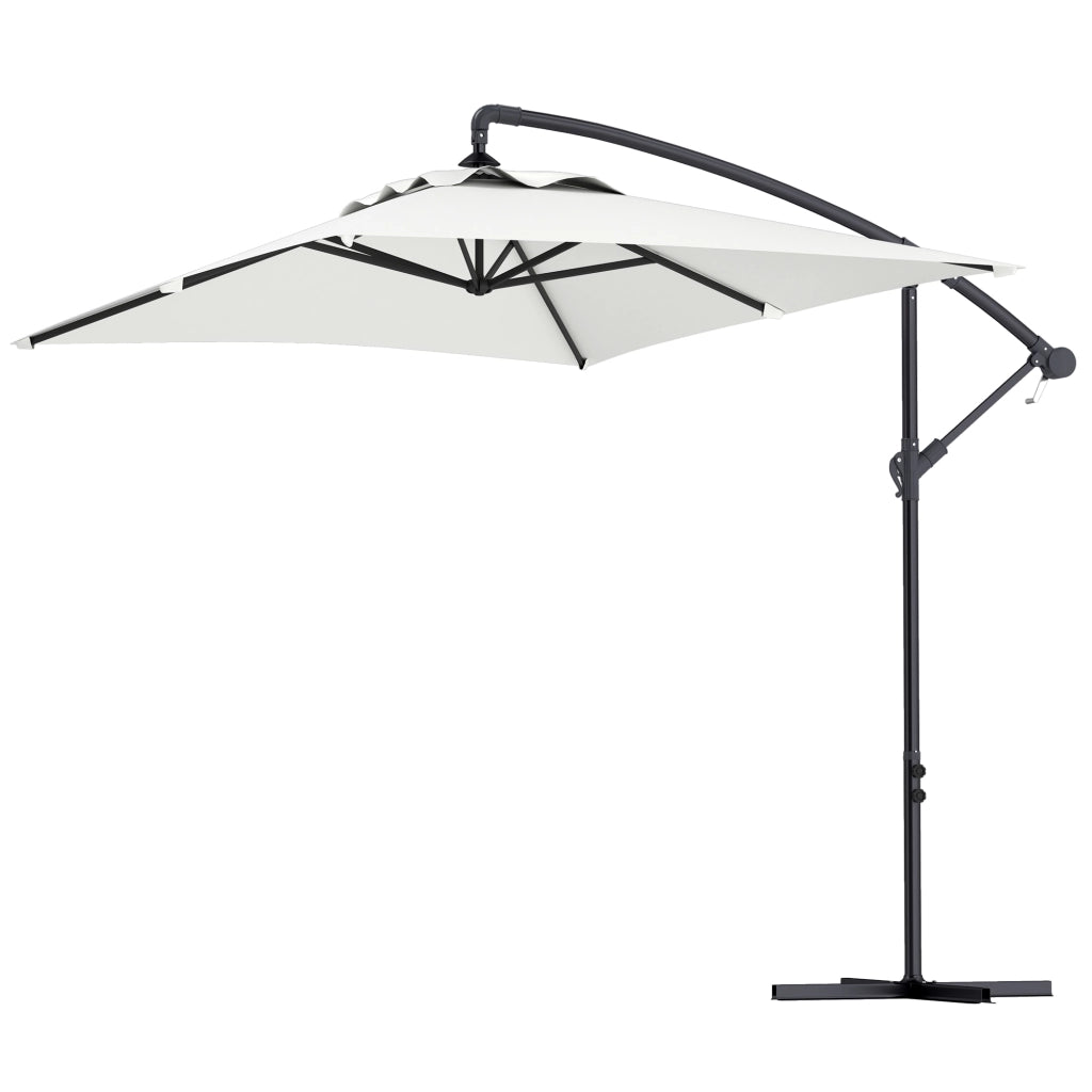 Parasol rettangolare esterno con manovella ¨C zephmum ¨C 294x193x250 cm