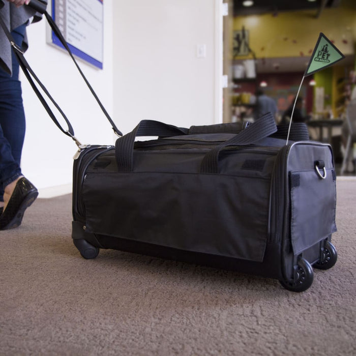 SHERPA Trasportino per Animali Ultimate On Wheels Nero 428434