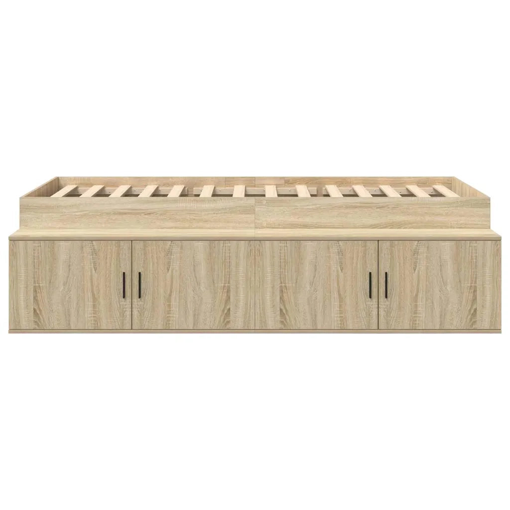 Struttura del letto con cassetto Rovere Sonoma 90 x 190 cm 3335207