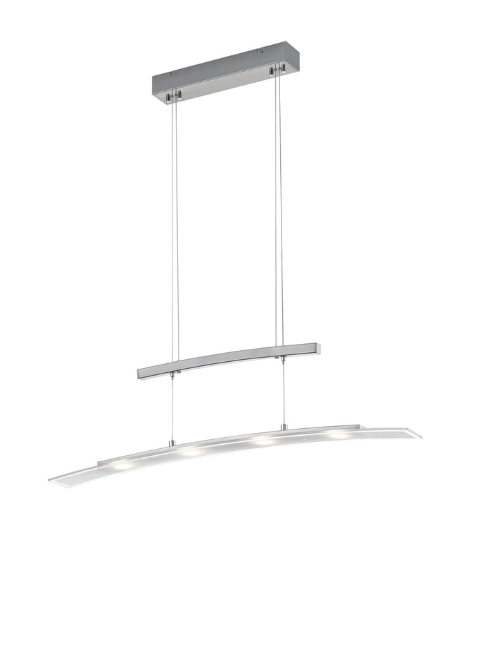 Lampada a Sospensione da Interno a LED in Metallo Nickel Opaco