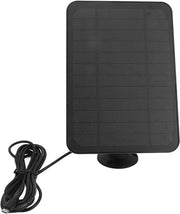 Pannello Fotovoltaico Adattabile 360 Gradi - Facile da Installare - 4W 5V Caricatore Solare - Telecamera di Sicurezza - Nero.