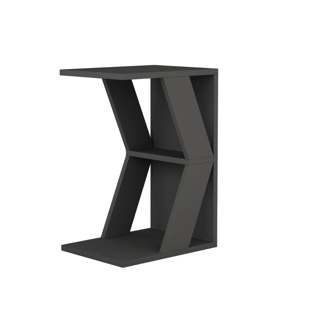 Tavolino da divano  porta computer 30x40x57 cm Naze antracite