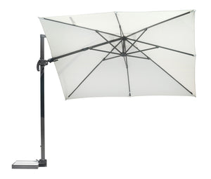 Ombrellone Decentrato da Giardino 3x3m California in Alluminio e Poliestere Ecrù