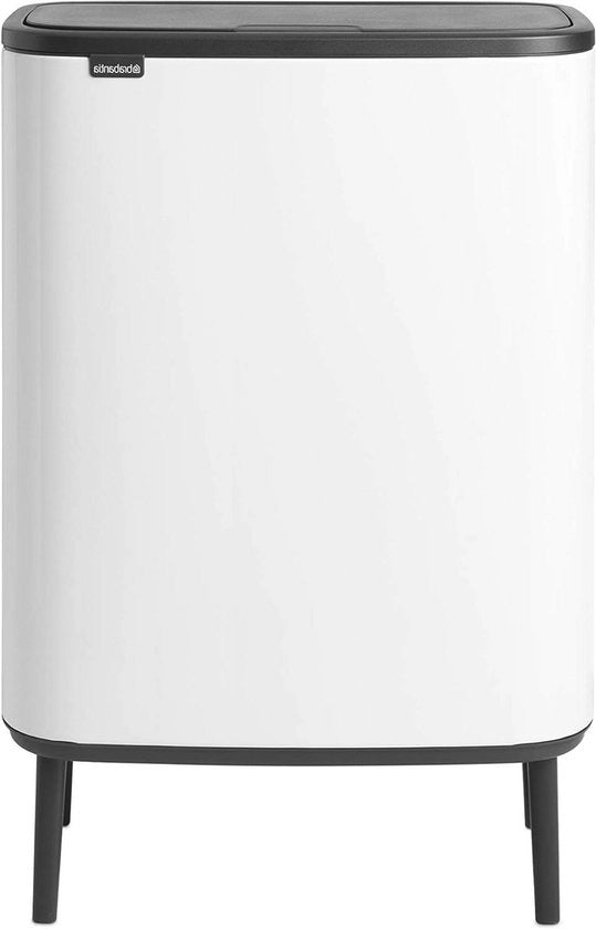 Contenitore di Riciclaggio Touch Bin 1 Cassetto Interno Bianco (60L)