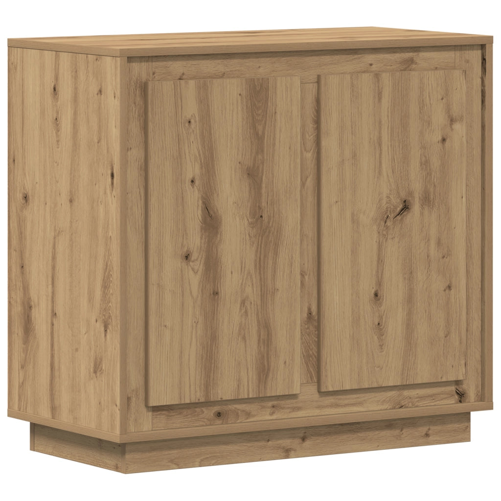 Sideboard  in rovere artisanale 80x34x75 cm in legno ingegnerizzato