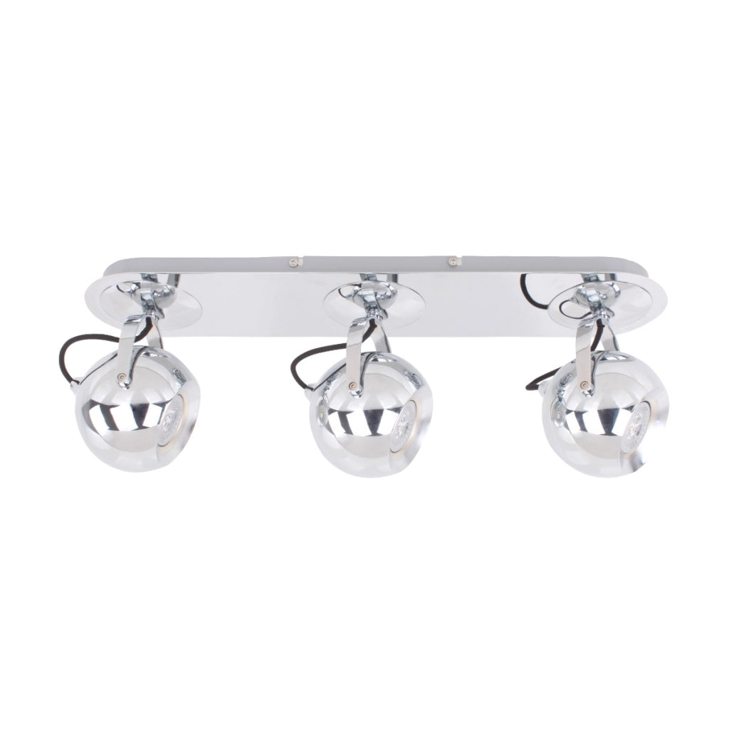 Faretto soffitto Italux JAMES cromato 3 luci GU10 barra