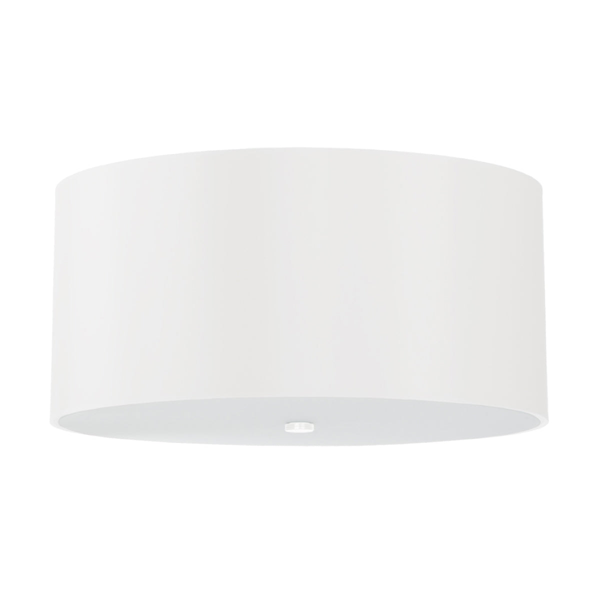 Lampada da soffitto a LED E27 a 5 luci della serie Otto 2BM, tessuto bianco, vetro e acciaio