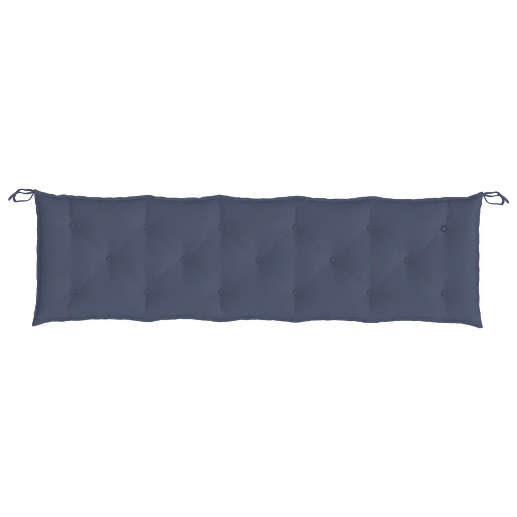 Cuscino Panca Giardino-Cuscini per panchina da esterno Blu Marino 180x50x7 cm in Tessuto Oxford