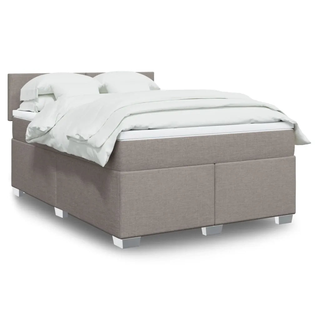 Giroletto a Molle con Materasso Tortora 160x200 cm in Tessuto 3285936