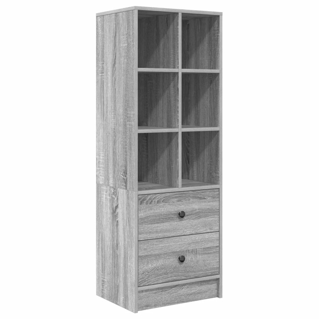 Scrivania con cassetto con lo scaffale 2 pcs Grigio Sonoma 3337342