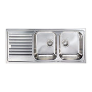 CM Zenith plus 116 x 50 2V Lavello montato su piano Rettangolare Acciaio inossidabile