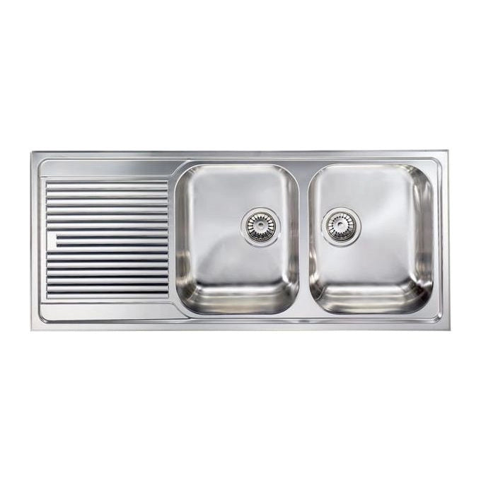 CM Zenith plus 116 x 50 2V Lavello montato su piano Rettangolare Acciaio inossidabile