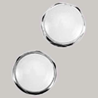TAPPO OTTONE CROMATO CON CAPPUCCIO BIANCO  1/2     MADE IN ITALY