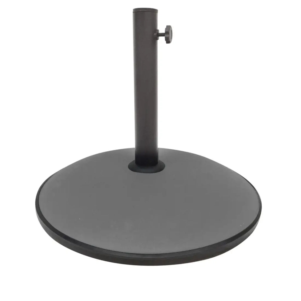 Base per ombrellone in cemento 15 kg - Dimensioni 42x35 cm, diametro interno 30/35/38 mm
