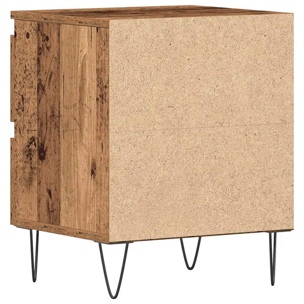 Comodino | Armadio da Notte | Mobiletto da notte con cassetto Legno vecchio 40 x 35 x 50 cm